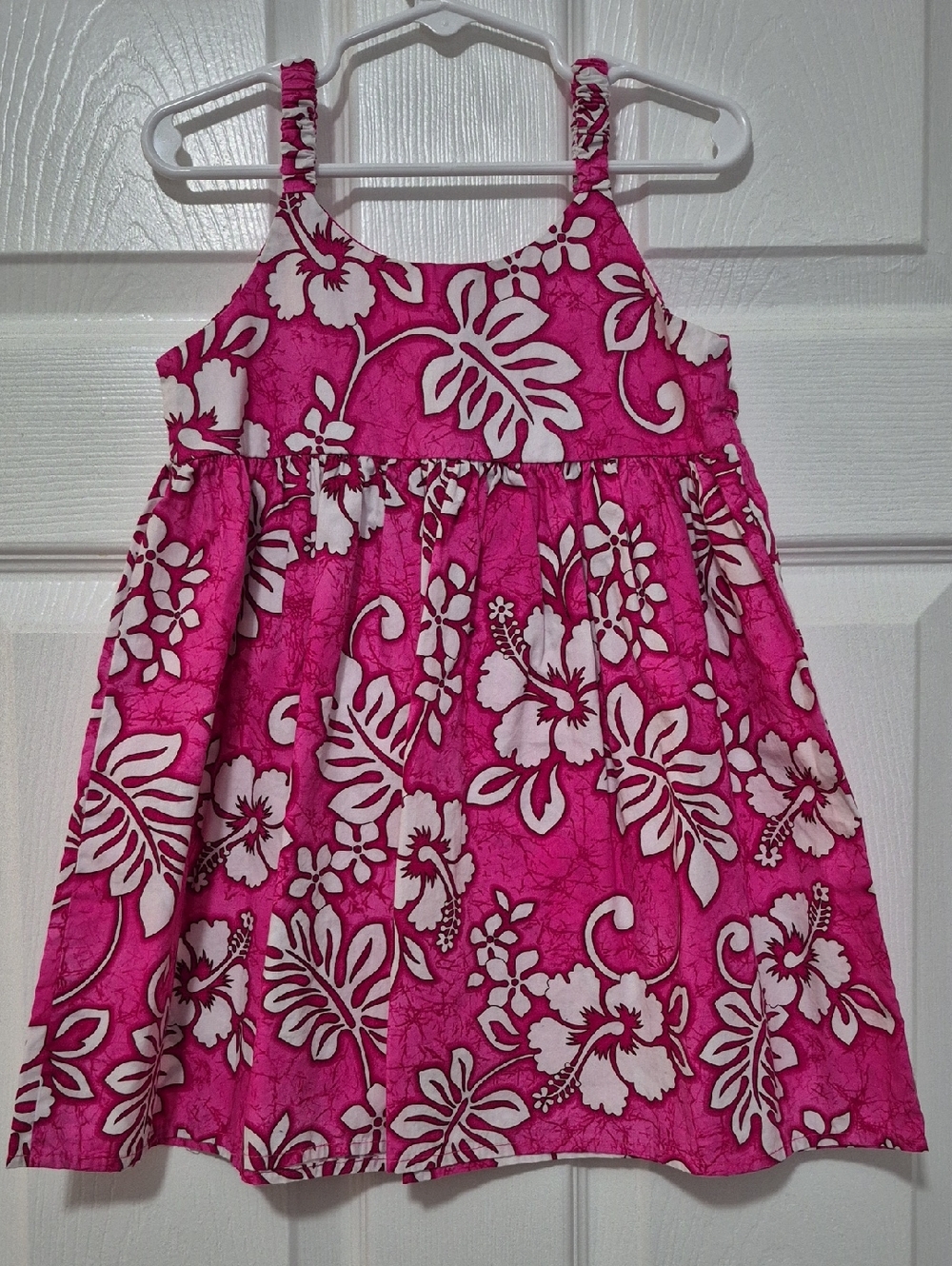 Aloha Republic 2T Hot Pink Tropical Floral Sundress